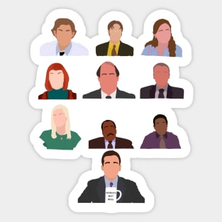 The Office Character Design Sticker